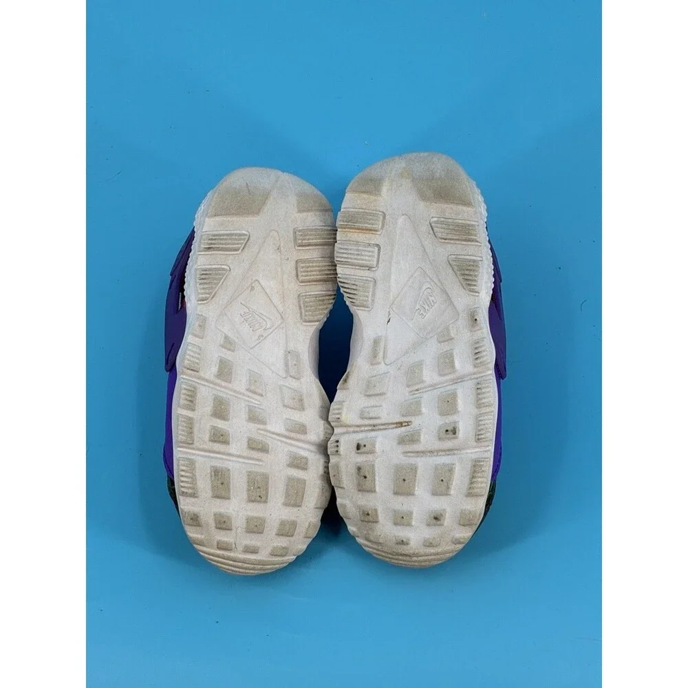 Nike Huarache Run Now TD Toddler Shoes Purple Teal Pink Size 8C BQ7098-300